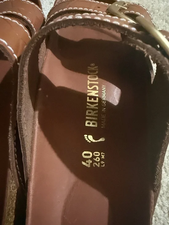 NWOT Birkenstock Staud collab Arizona Big Buckle Croc Slide Sandal size 40 - Picture 10 of 13